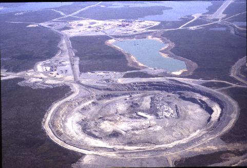 Ekati diamond mine on the Slave craton
